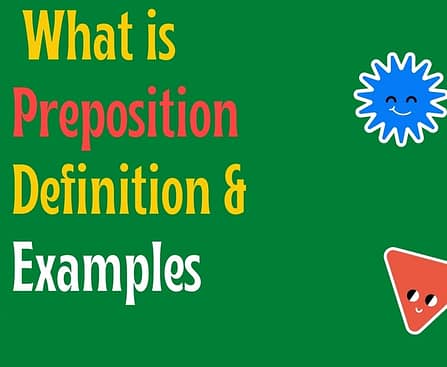 what is preposition definition ans examples